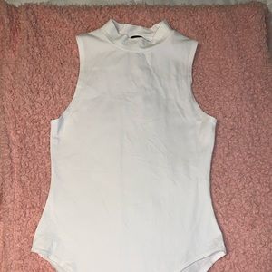 White Forever 21 body suit